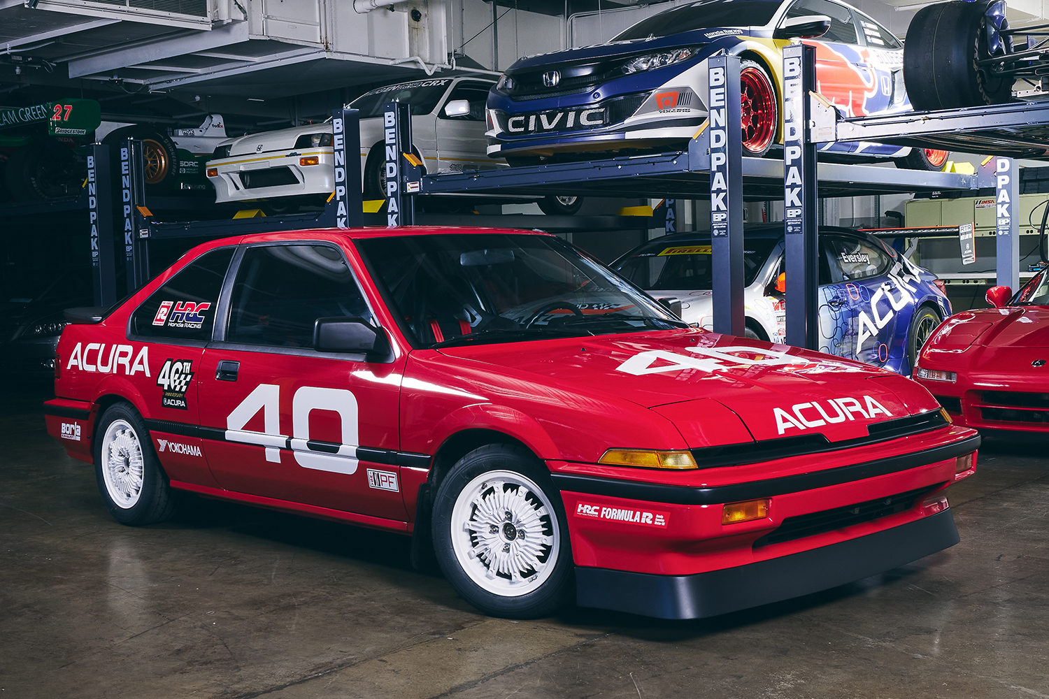 アキュラ・インテグラ40レーサーのフロントスタイリング