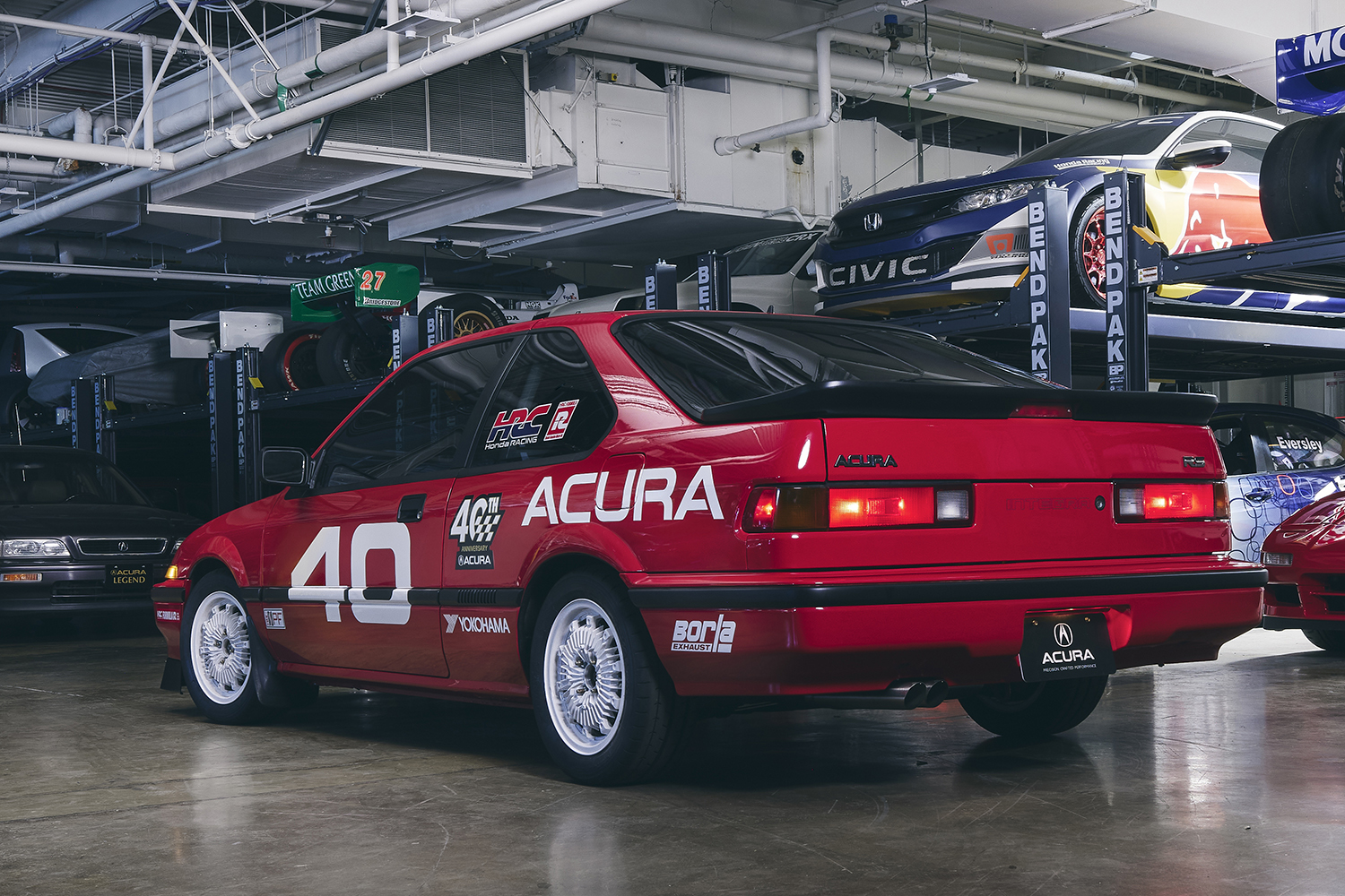 アキュラ・インテグラ40レーサーのリヤスタイリング