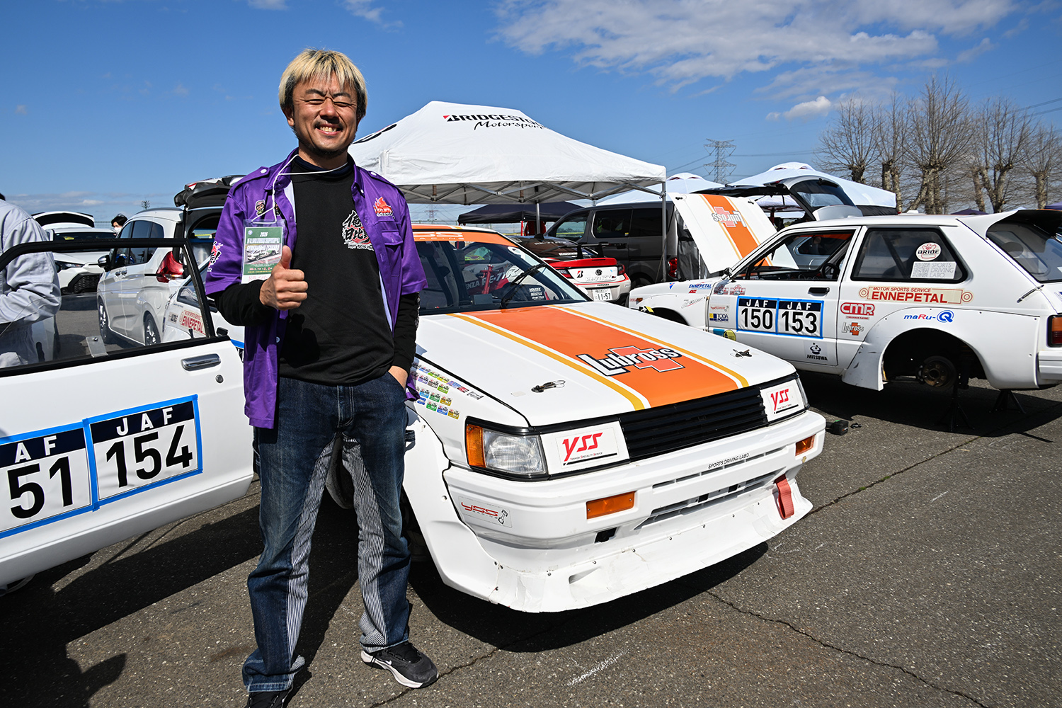日比野哲也選手がAE86で全日本ジムカーナに初参戦