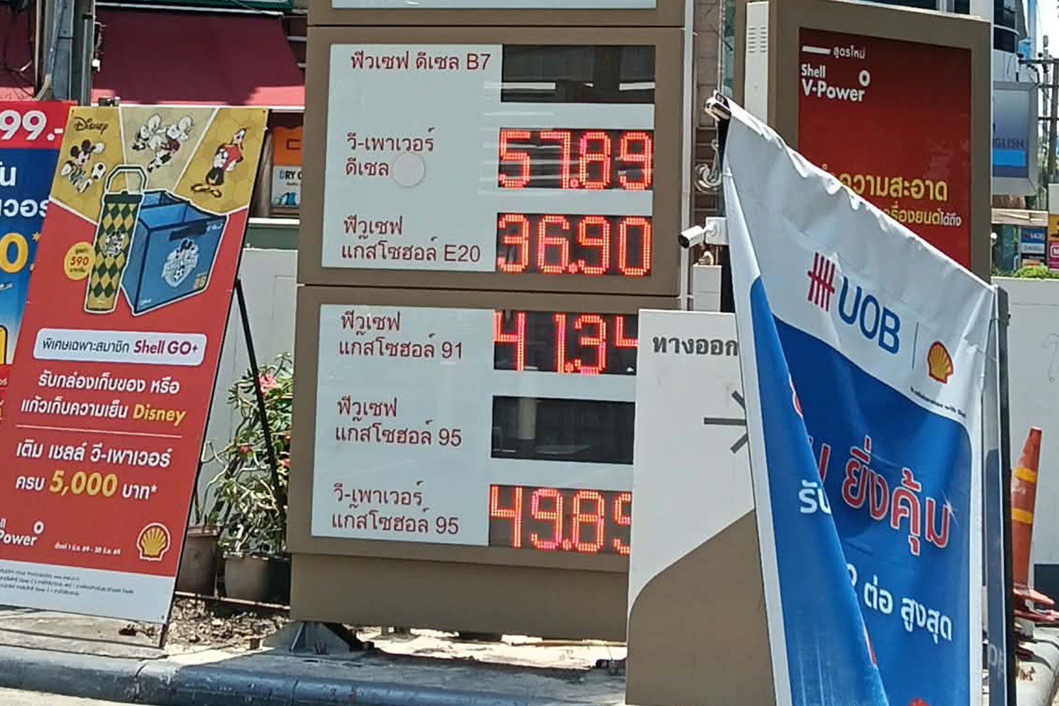 バンコクのガソリン価格のイメージ