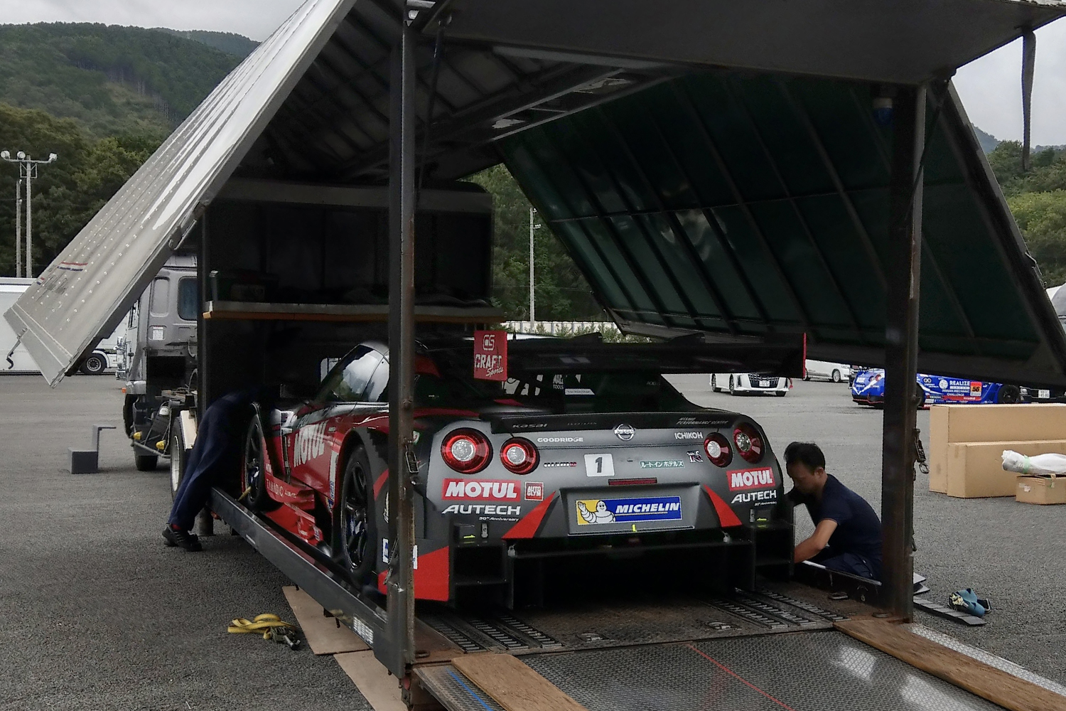 展示車両の移動イメージ