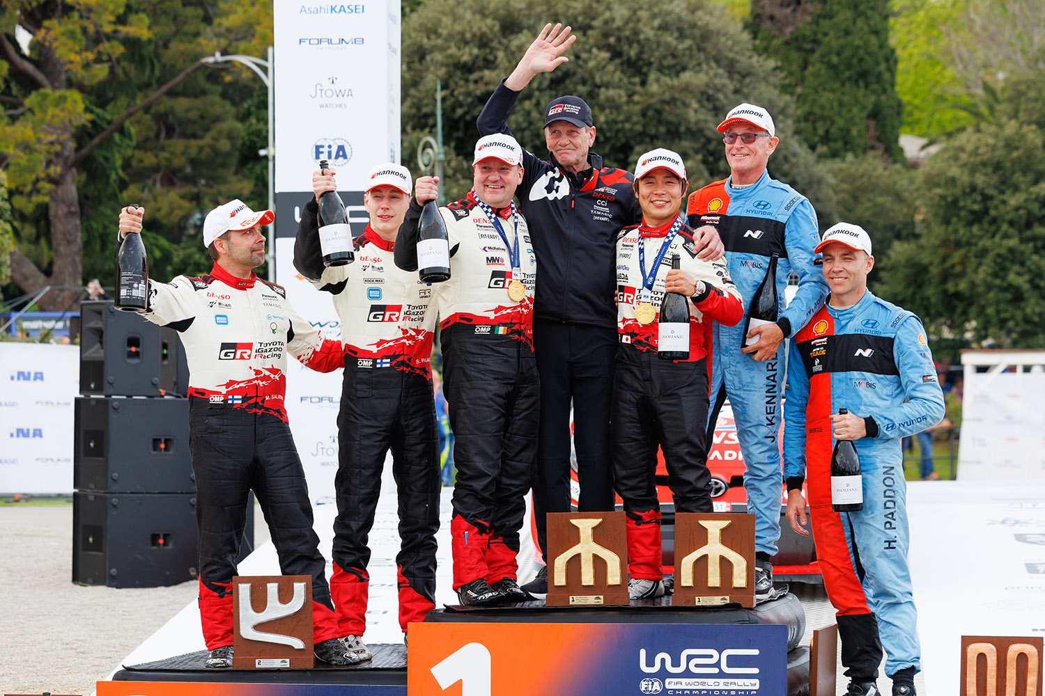 ラリー・クロアチアの表彰台