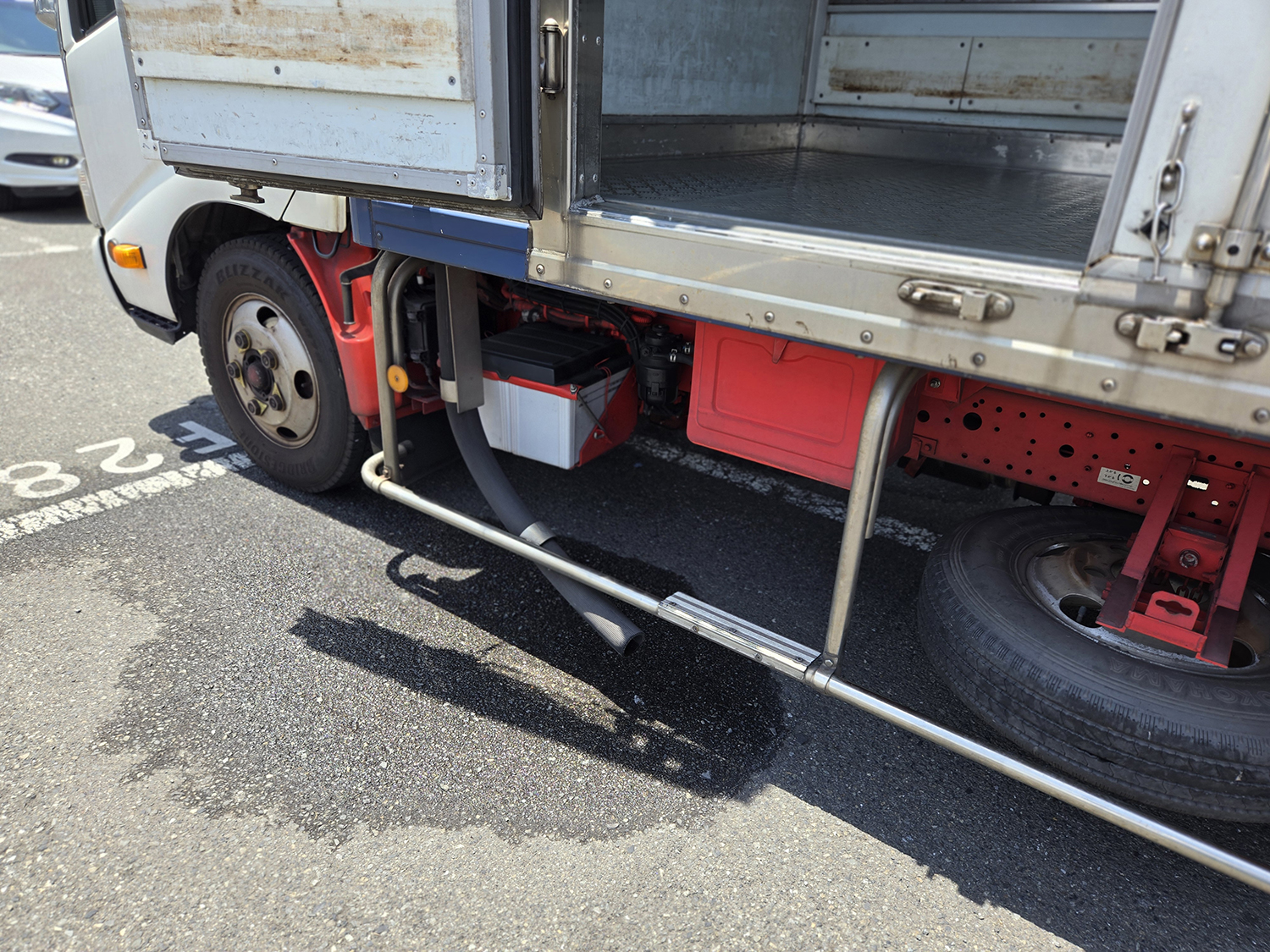 トラックのウォーターホース