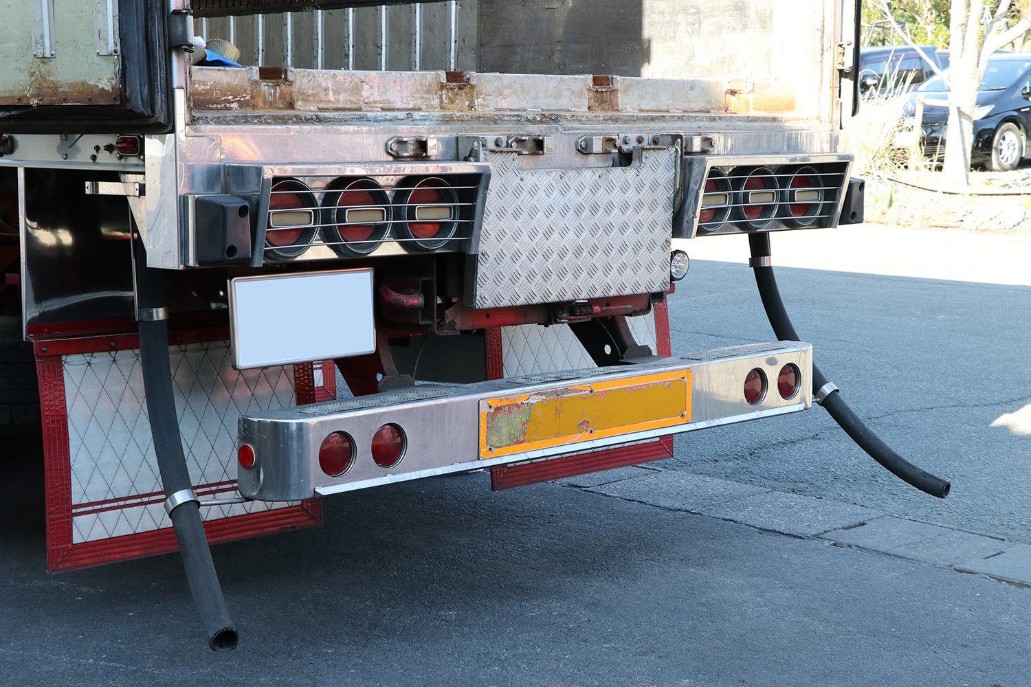 トラックのウォーターホース