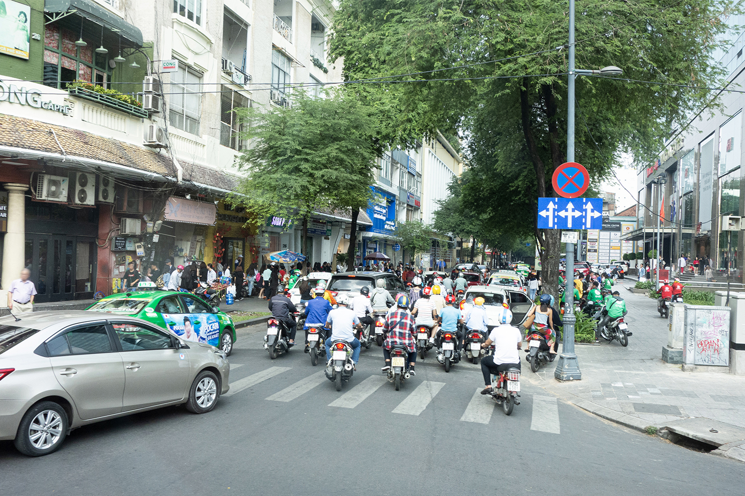 ベトナムの市街地の様子