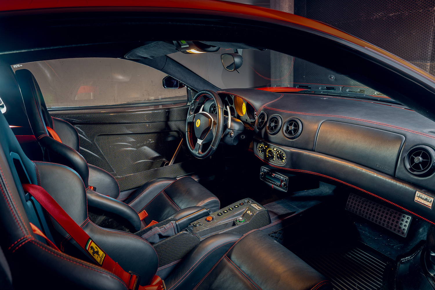 フェラーリ360チャレンジストラダーレのインテリア