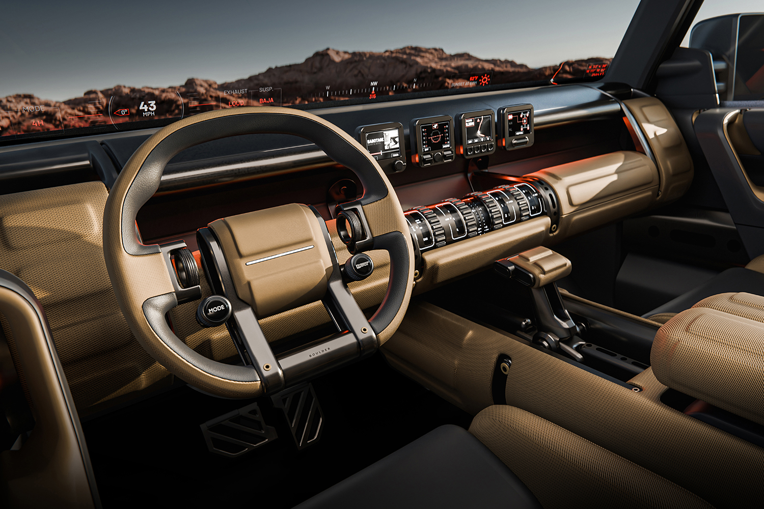 ヒョンデ・ボルダーコンセプトのインテリア 〜 画像3