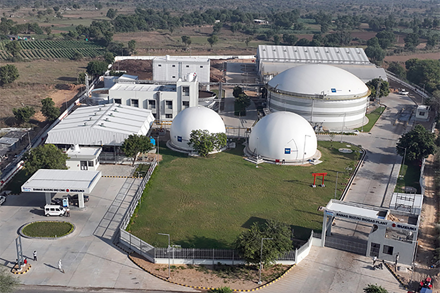 スズキがインドに建設したバイオガスプラント