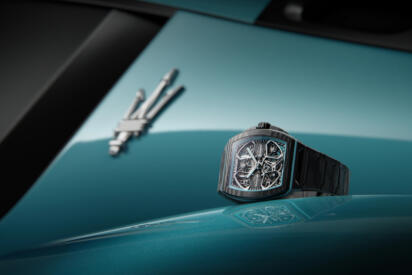 マセラティオーナーなら石にかじりついてでも手に入れたい！　トライデントエンブレム100周年を記念した1500万円の腕時計がクルマ好きのハートに刺さりまくる