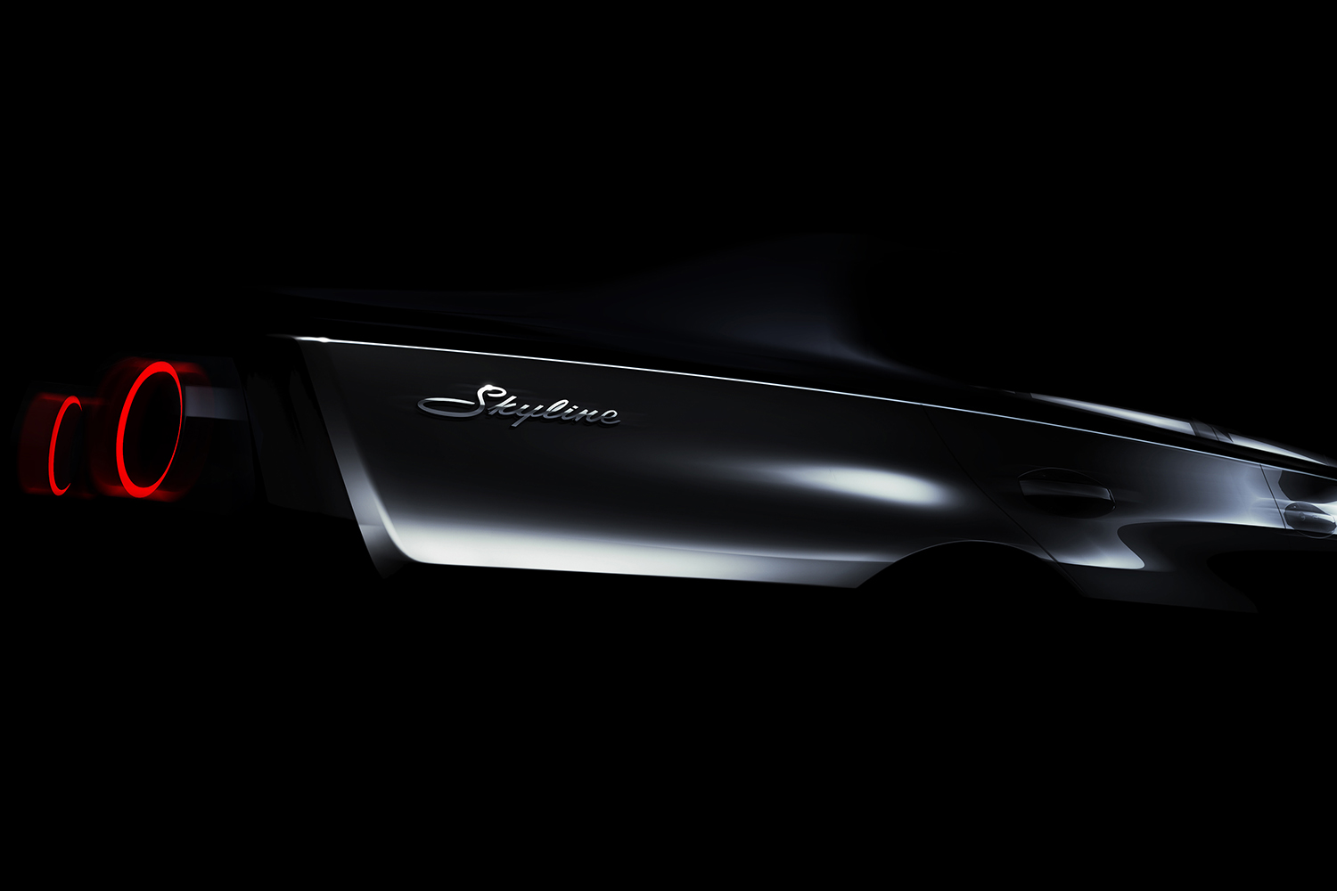 日産スカイラインのティザー