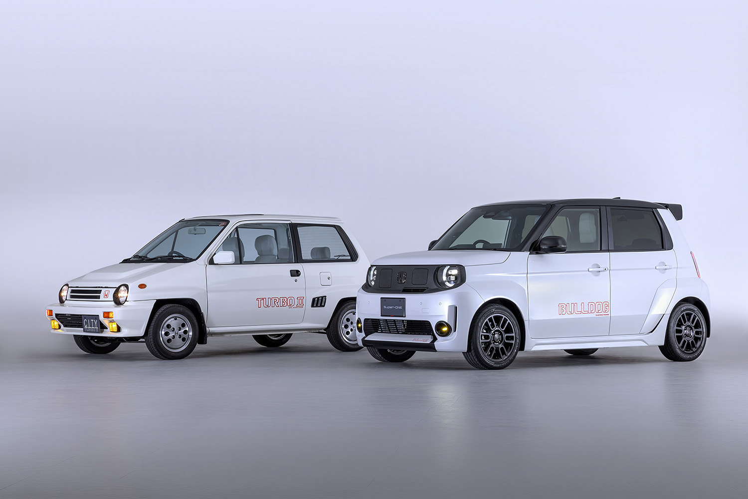 ホンダ・シティターボ IIとSuper-ONEのフロントスタイリング