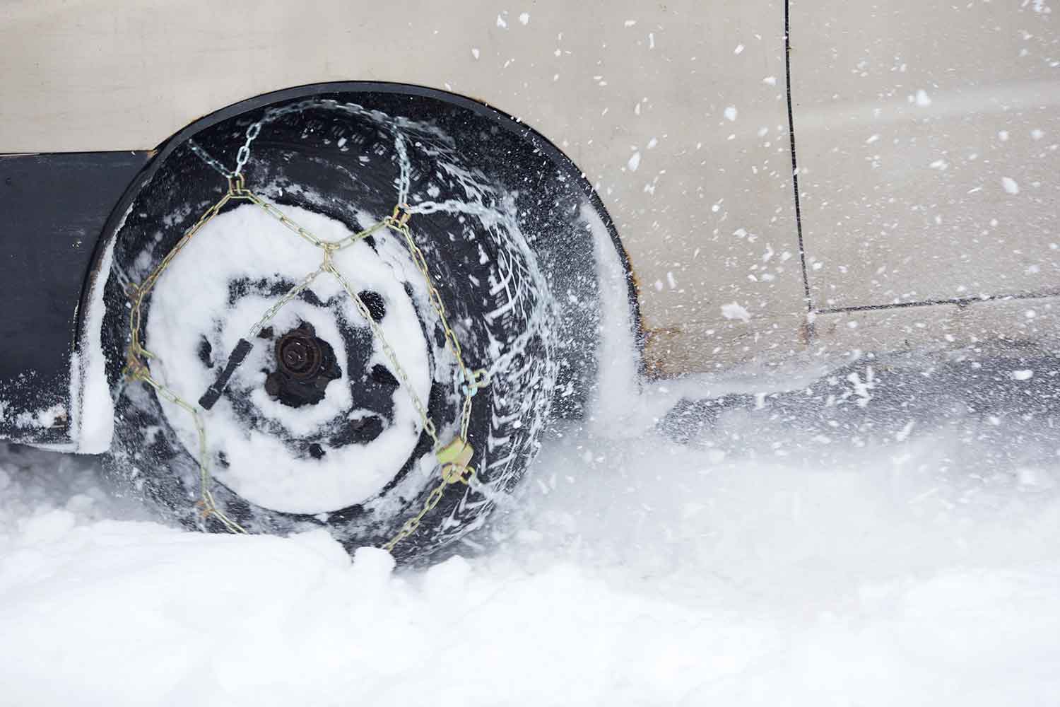 タイヤチェーンを装着しての走行 〜 画像12