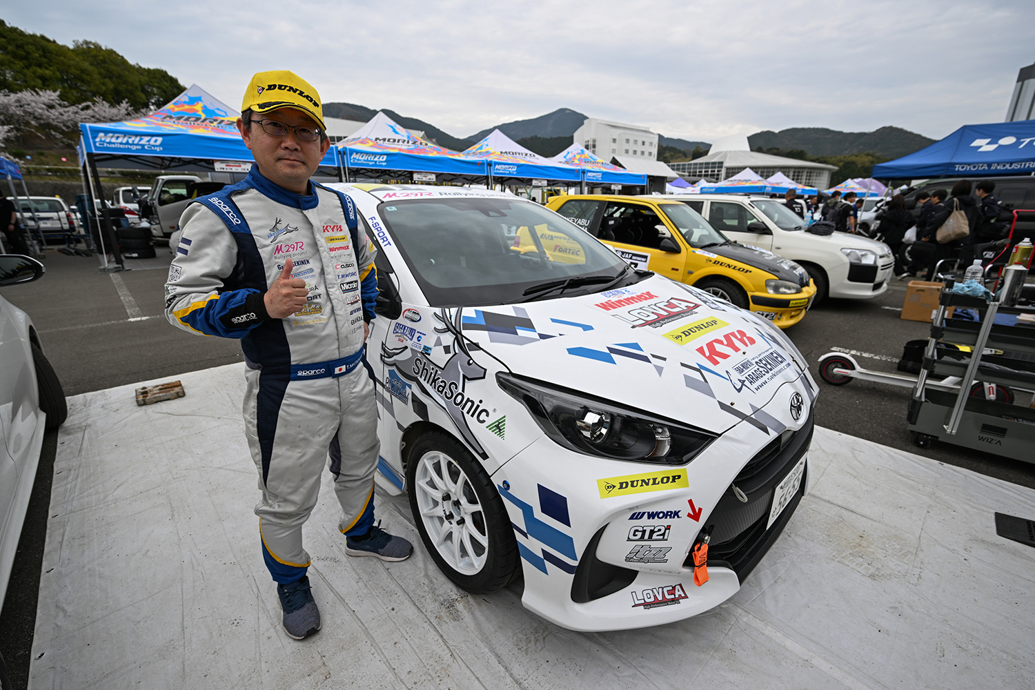 全日本ラリー選手権に参戦している松倉選手と「DL☆セキネン鹿ソニックLOVCAヤリス」 〜 画像8