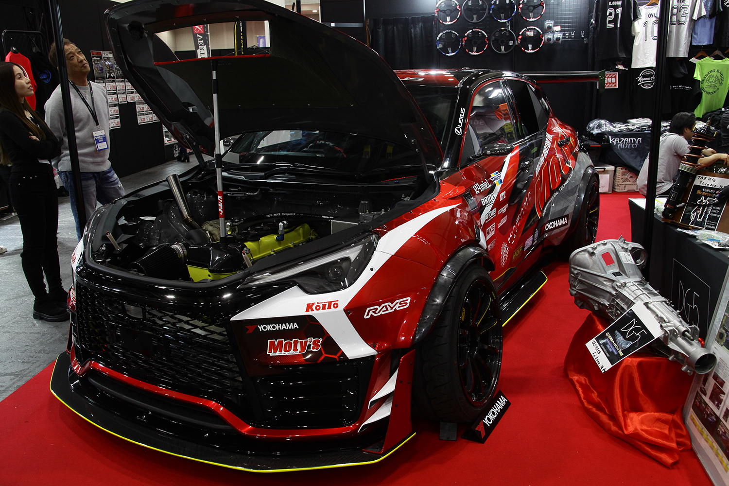 大阪オートメッセで展示された風間オートのLEXUS LBX MORIZO RR/Drift