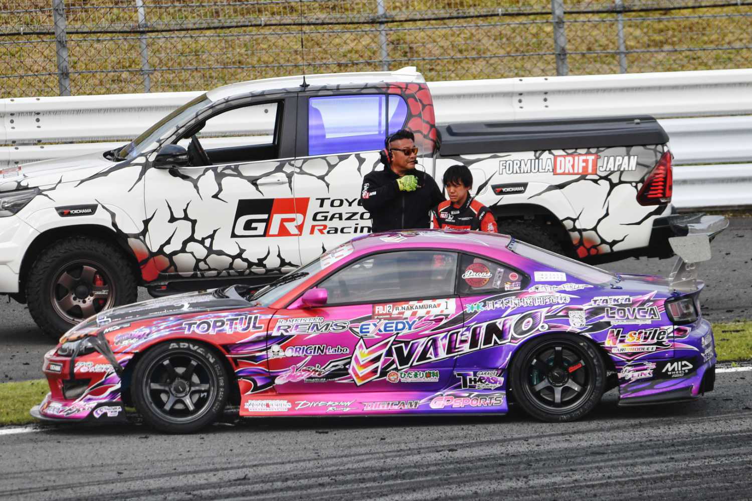 中村龍輝選手と愛車のシルビア