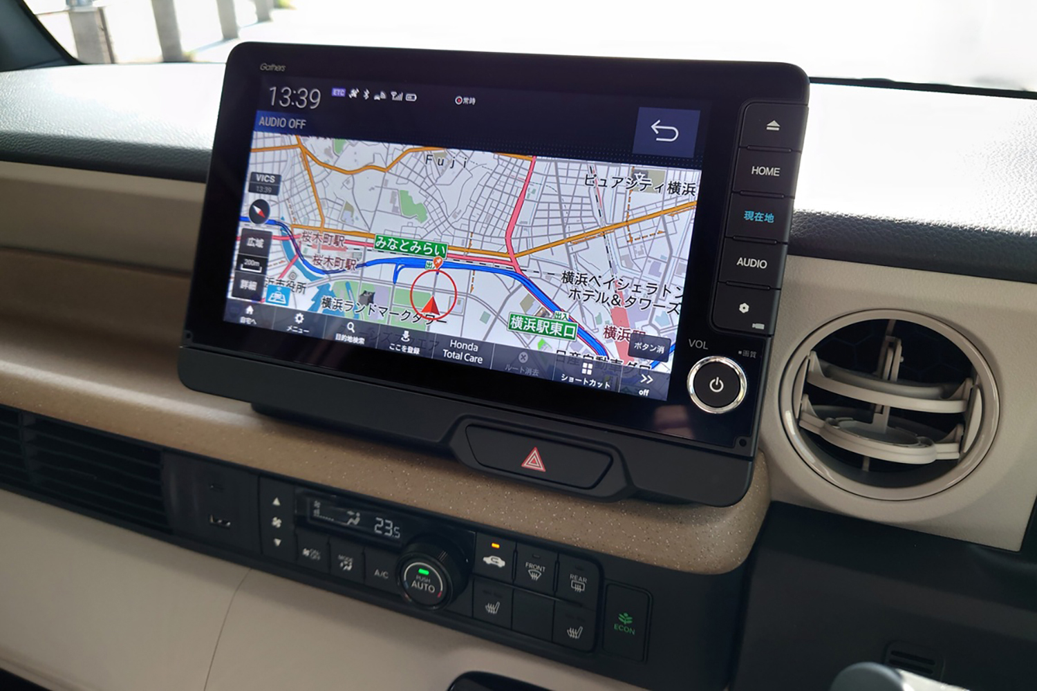 ホンダN-BOXのセンターディスプレイ