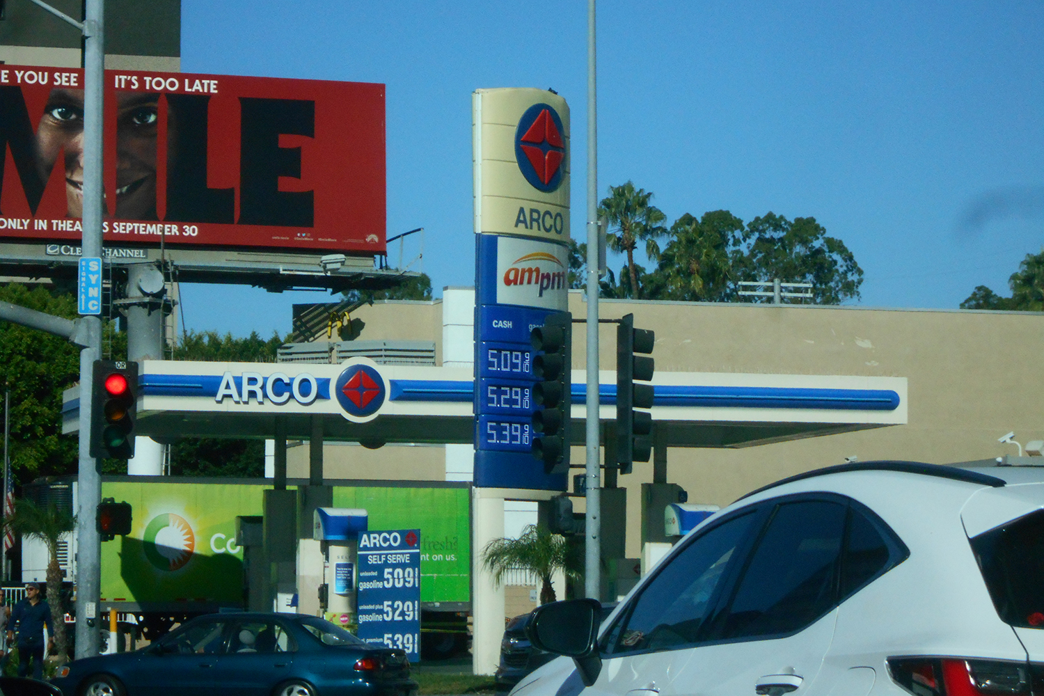 アメリカでのガソリン価格