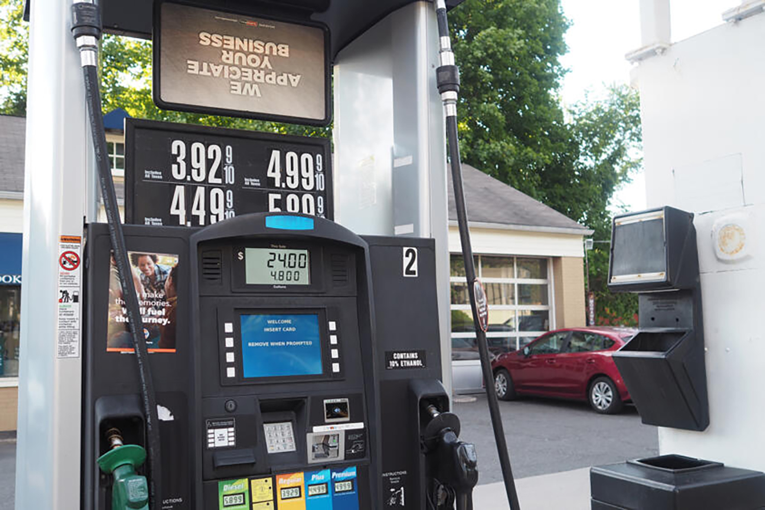 アメリカでのガソリン価格