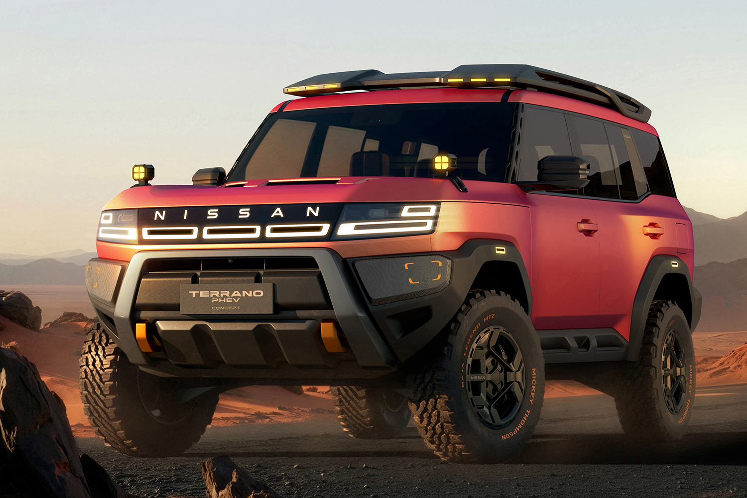 テラノPHEVコンセプトのフロントスタイリング