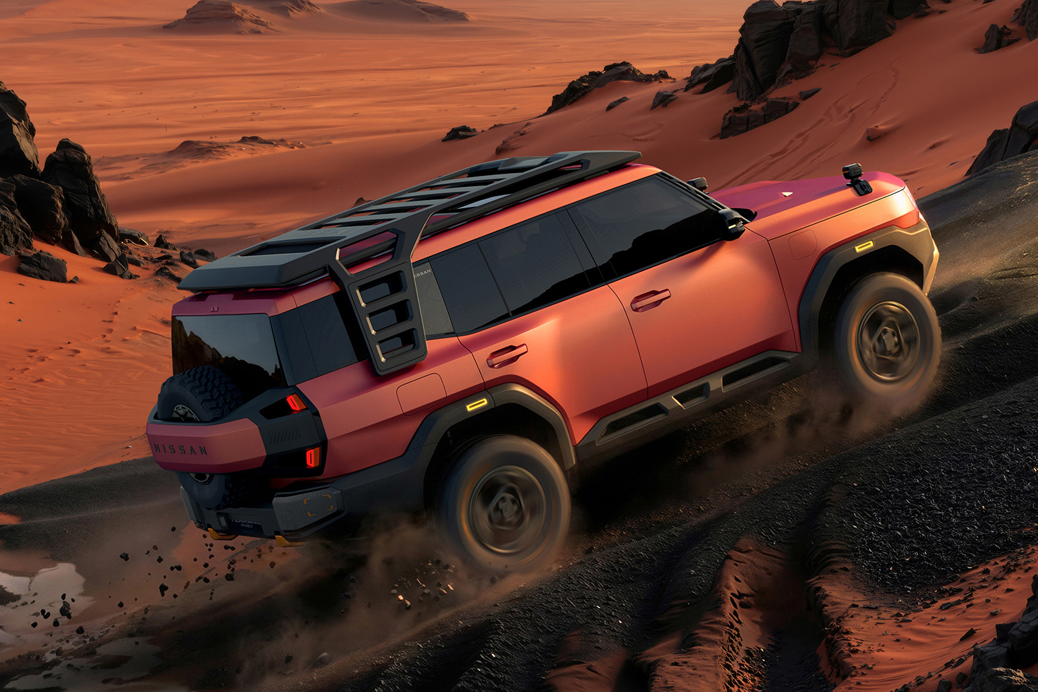 テラノPHEVコンセプトのリヤスタイリング