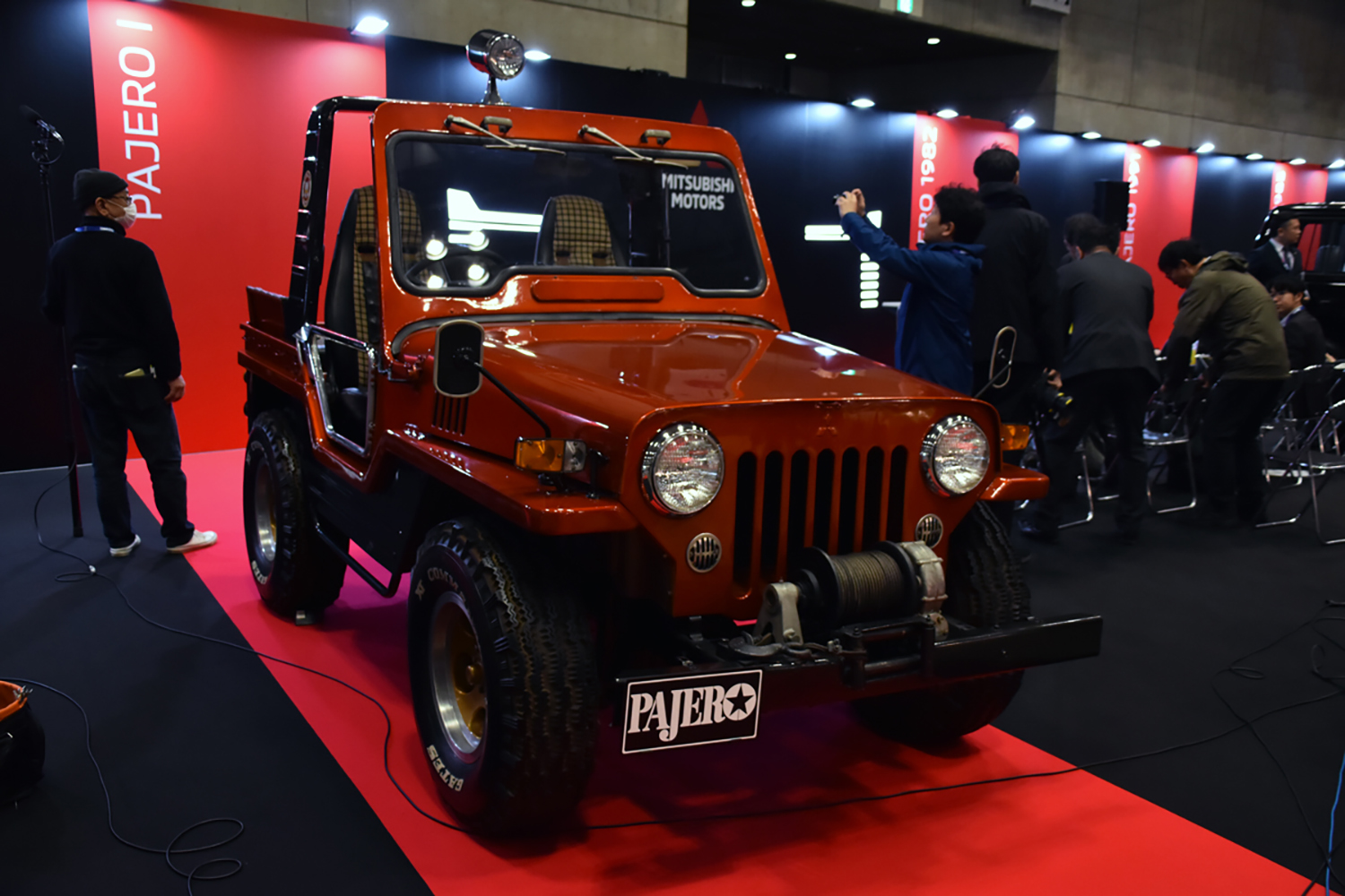 オートモビルカウンシルの三菱ブースに展示されたパジェロI