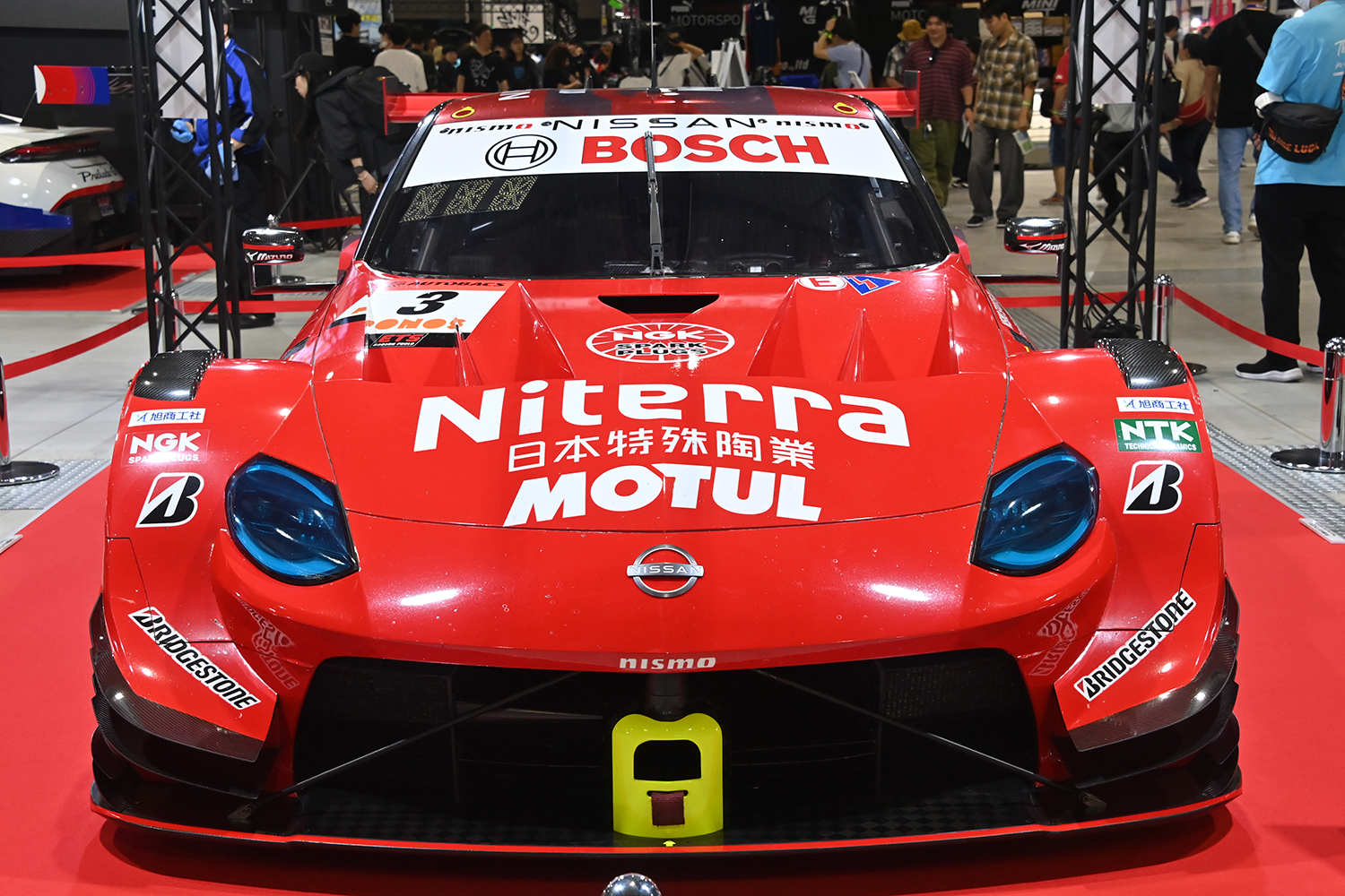 オートメッセin愛知2026のSUPER GTブースの様子
