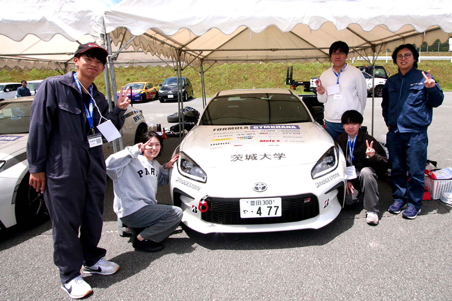 フォーミュラジムカーナ2026開幕戦に参加の茨城大学自動車部
