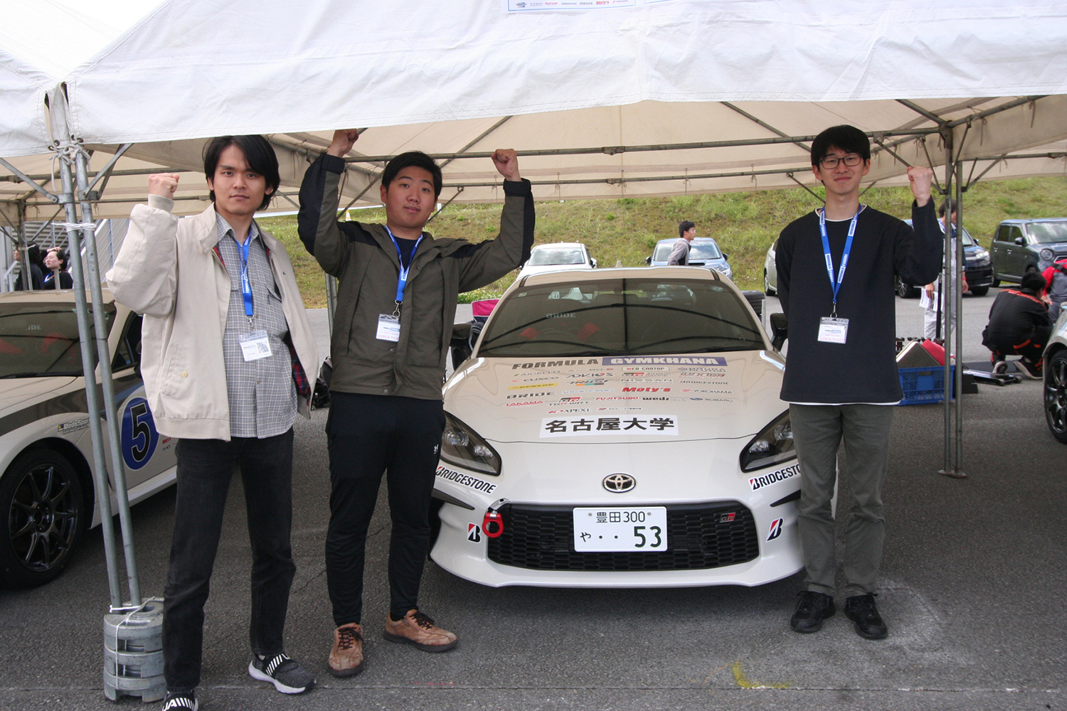 フォーミュラジムカーナに参加の名古屋大学自動車部