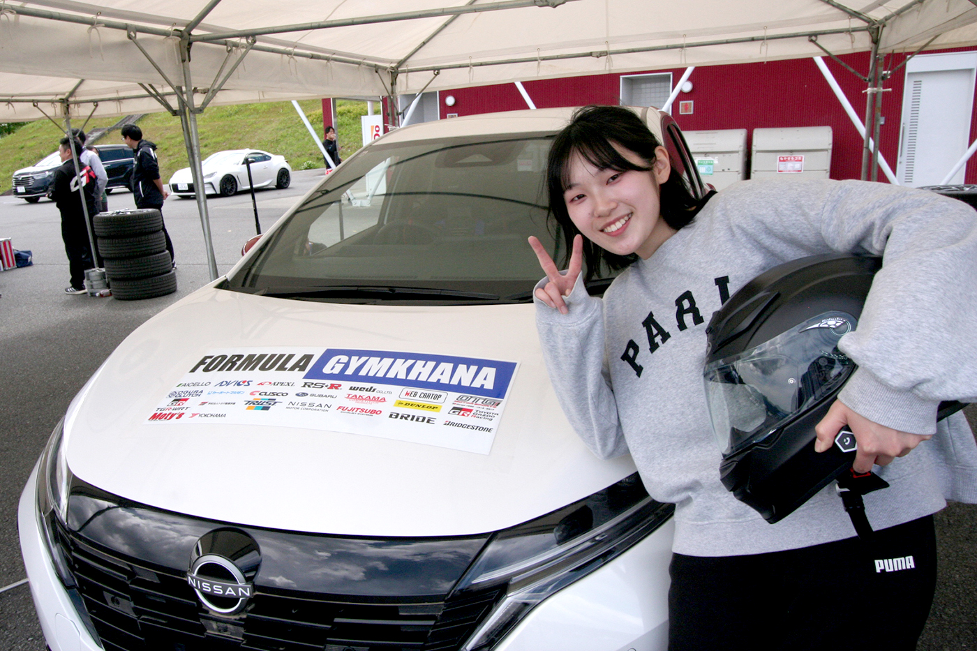 茨城大学自動車部の吉村望愛さん