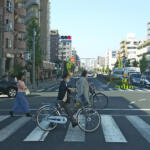 【画像】歩行者なら一時停止するけど自転車って車両でしょ？　横断歩道を乗ったまま渡る自転車にクルマは譲る必要があるのか 〜 画像4
