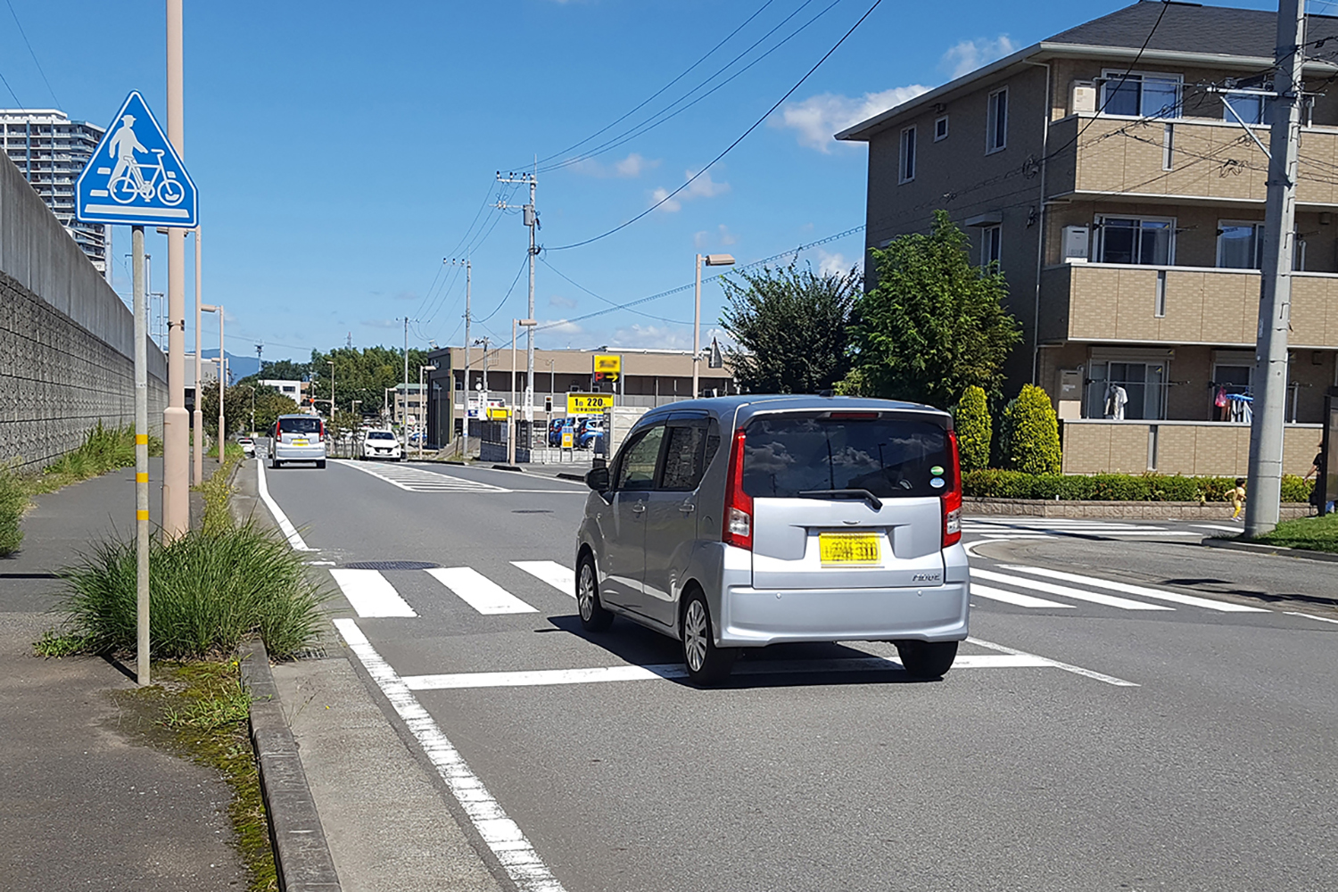 横断歩道での一時停止