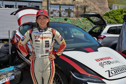 女性レーシングドライバー・猪爪杏奈の次なる挑戦はジムカーナ！　父親とのコンビで全日本の舞台に上がった!!