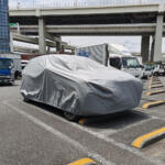 【画像】ノイエクラッセ第３弾とおぼしき新型BMW X5をPAで目撃！　偽装されているがBEVであることと鋭いヘッドライトは隠しきれず!! 〜 画像13