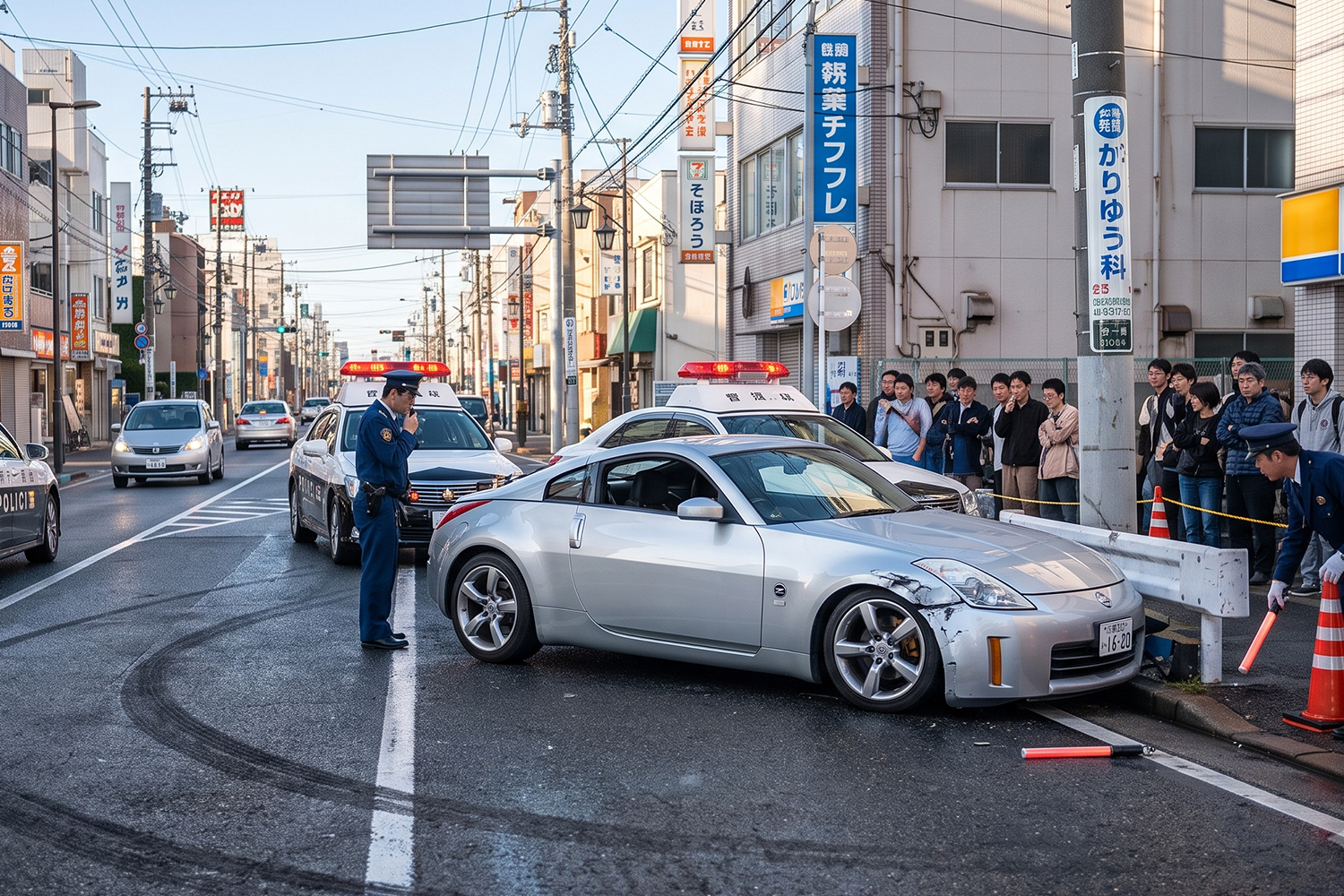 公道でドリフトして事故をしたイメージ 〜 画像3