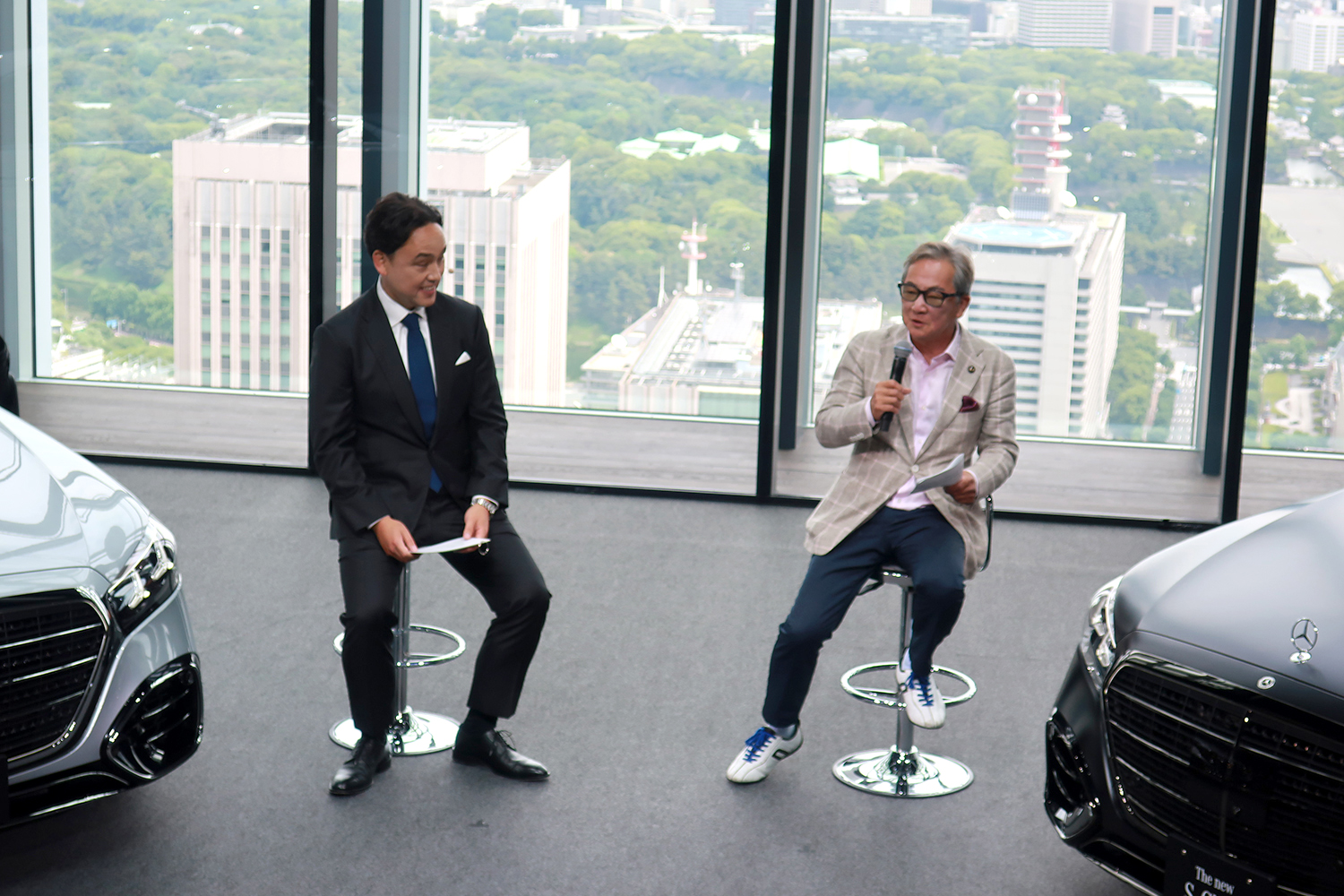 メルセデス・ベンツ日本のゲルティンガー剛社長とモータージャーナリストの清水和夫さん 〜 画像13