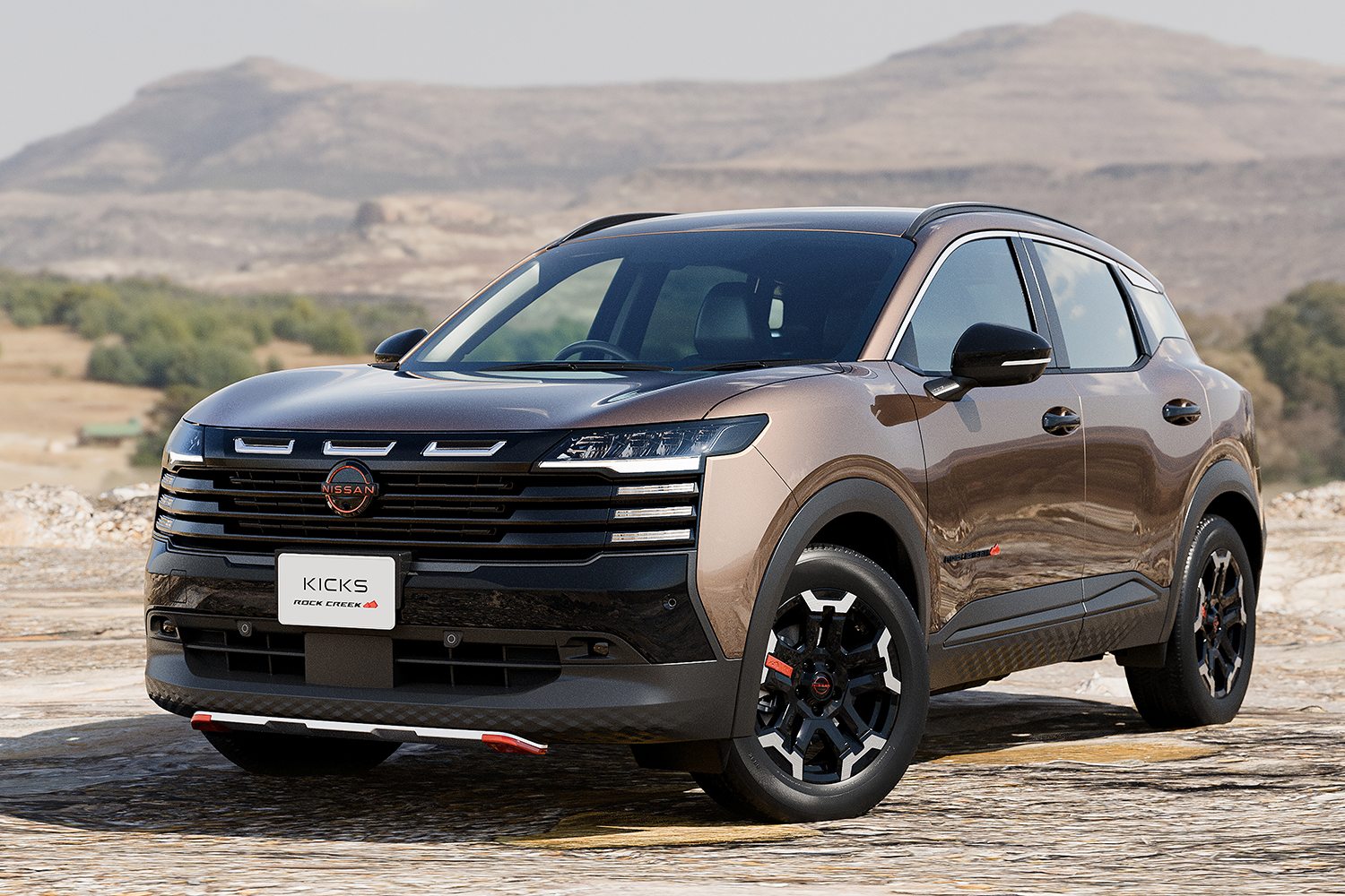 日産キックス ロッククリークのフロントスタイリング