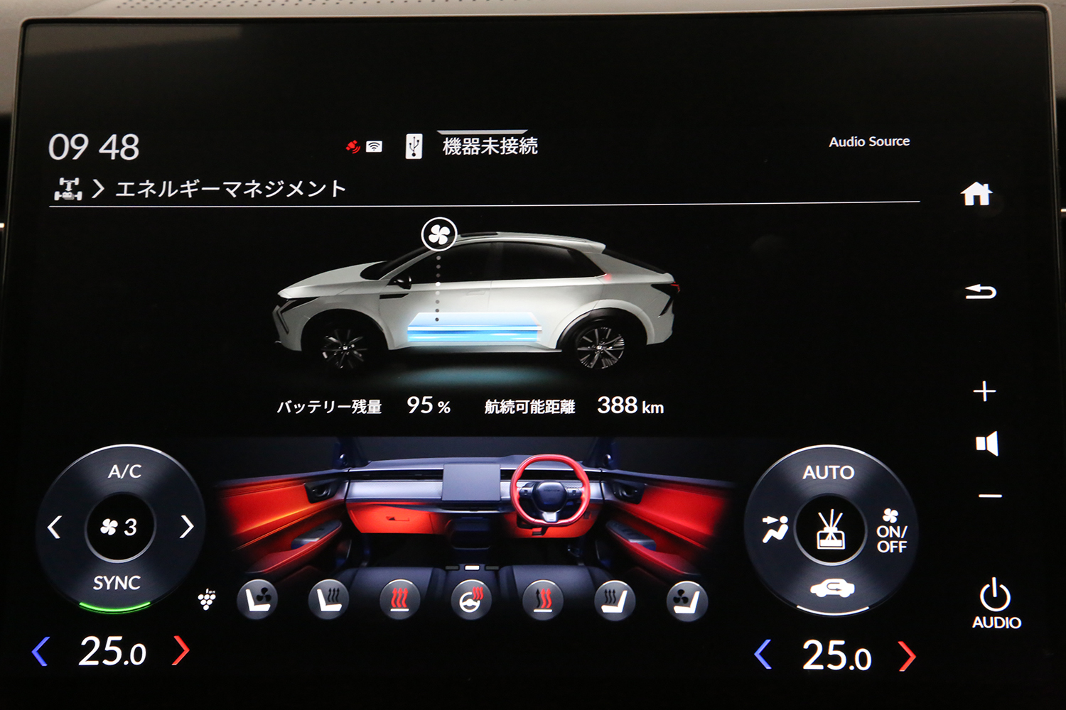 ホンダ・インサイトのエネルギーマネジメント画面