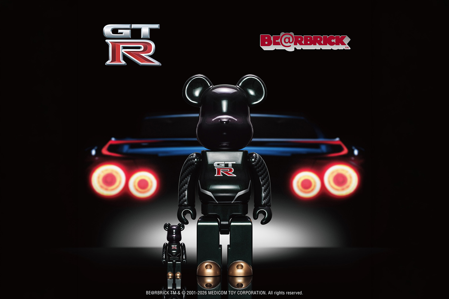 日産と「BE@RBRICK（ベアブリック）」とのコラボレーションモデル「NISSAN GT-R BE@RBRICK 100% & 400%」