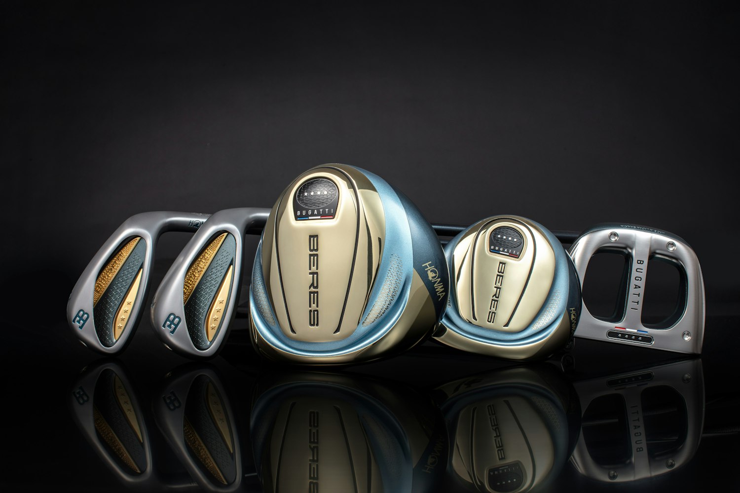 ゴルフクラブコレクション「HONMA × BUGATTI BERES Super Premium Collection 4Star」のセット
