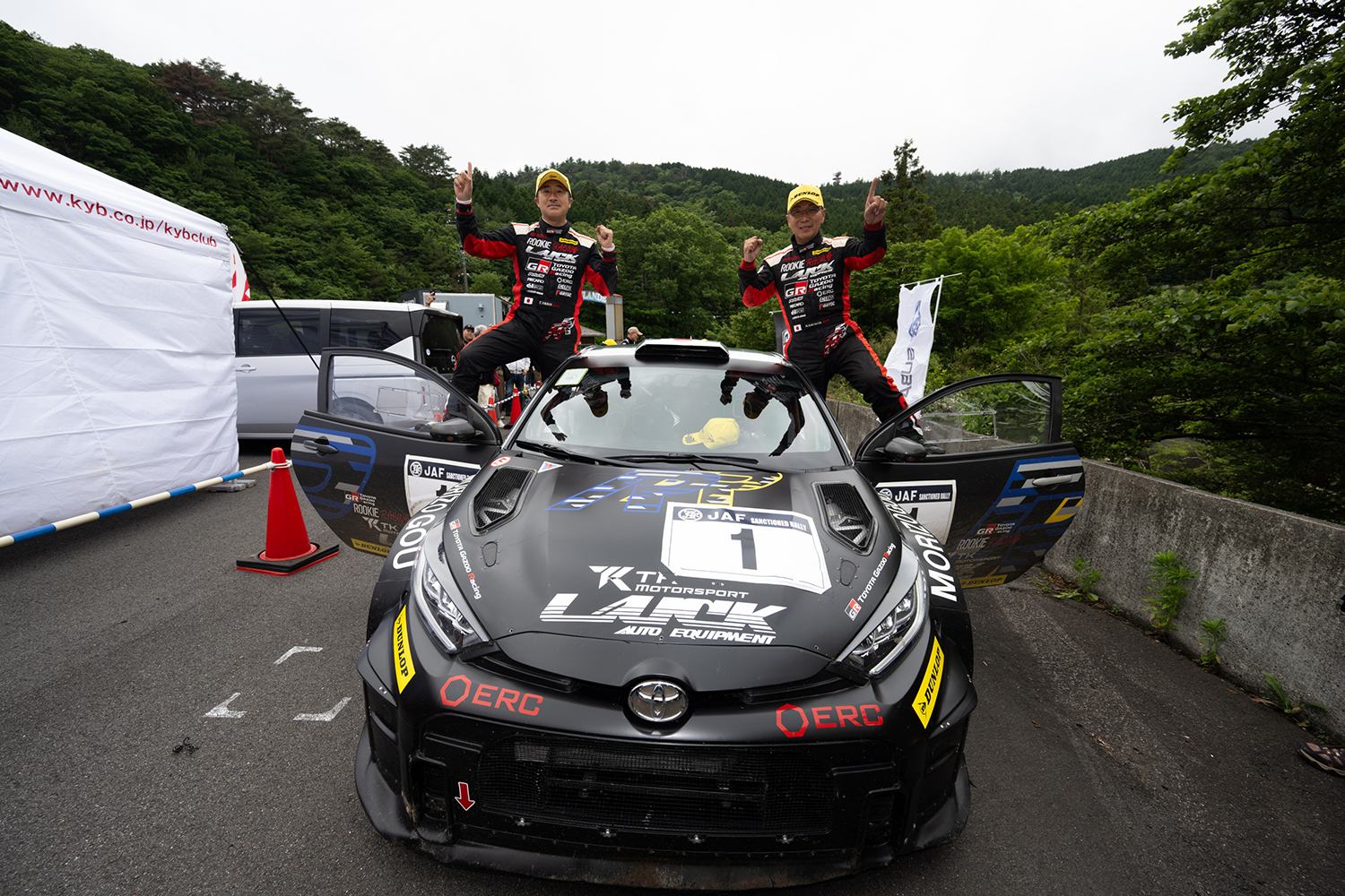 トヨタGRヤリスRally2を駆る勝田範彦選手