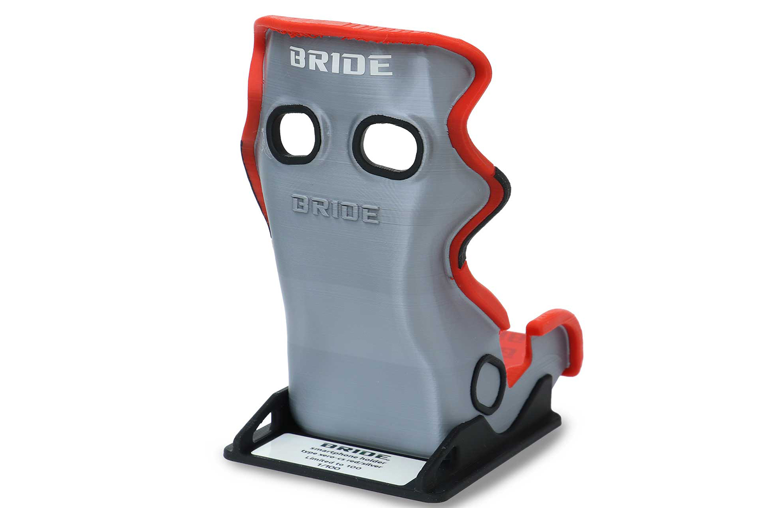 BRIDEから限定100個の超リアルなフルバケットシート風スマホスタンドが登場