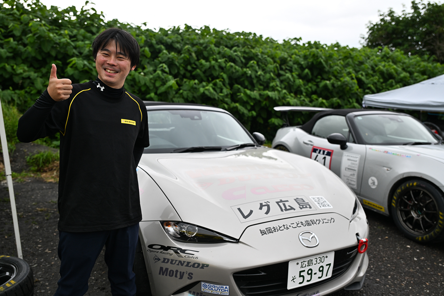 38号車「WmOrcMtDLロードスター」中田 匠選手