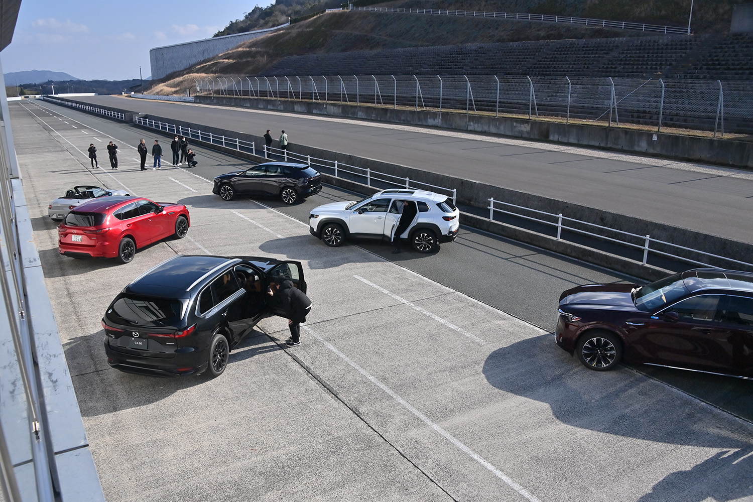美祢自動車試験場の様子