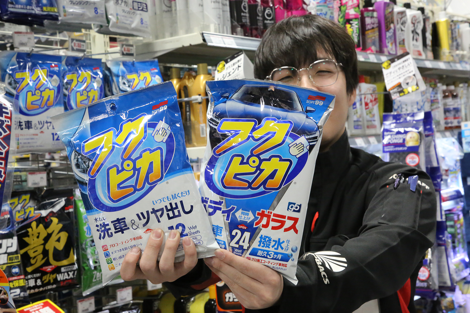 スーパーオートバックス市川の久保田さんもオススメのフクピカ