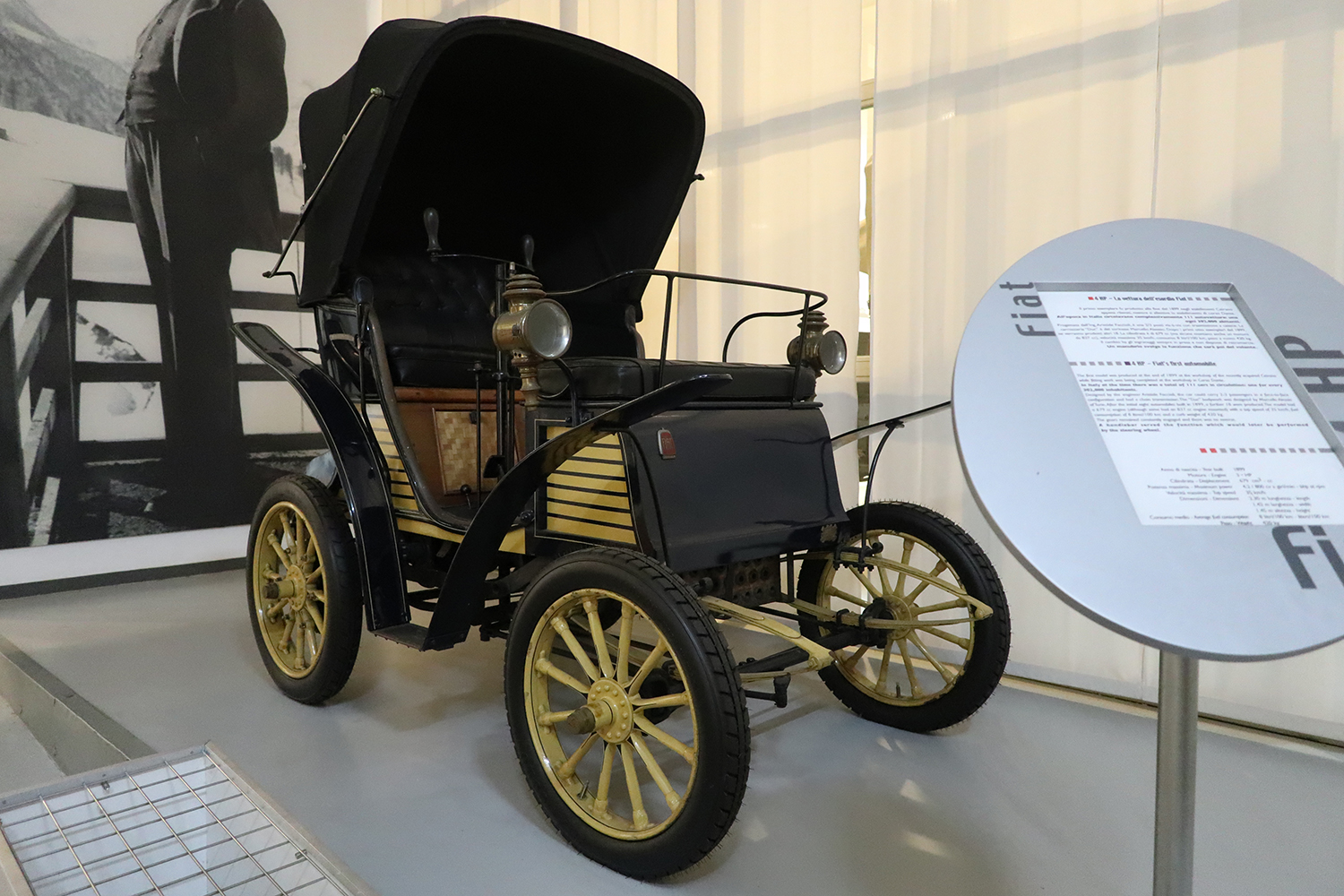 1899 FIAT 4HPのフロントスタイリング