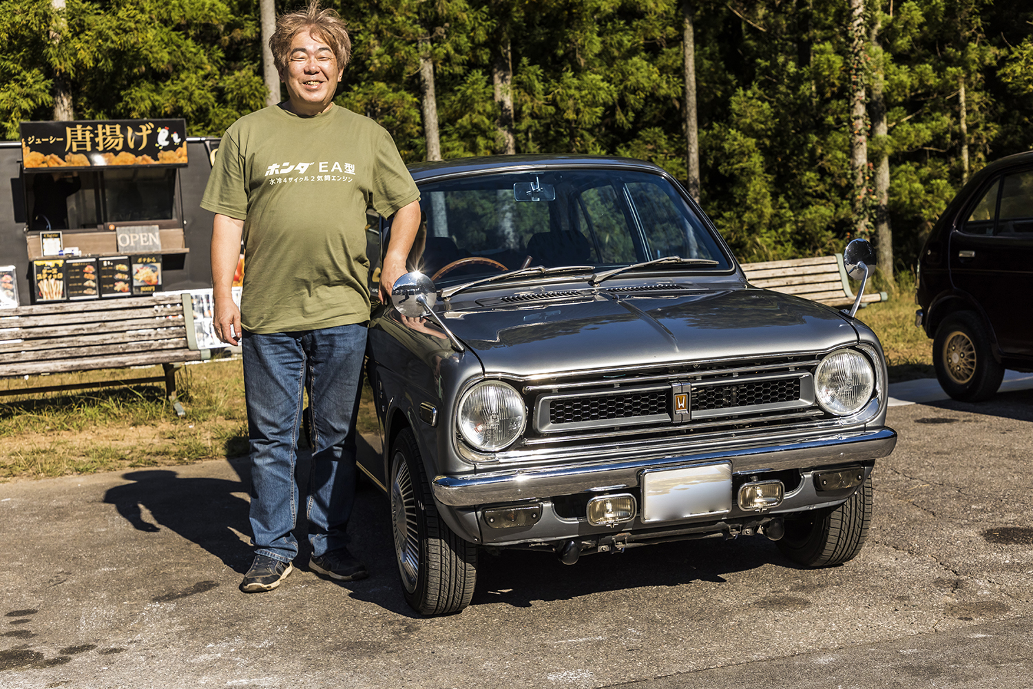 1973年ホンダ・ライフカスタムAutomaticと岩本さん