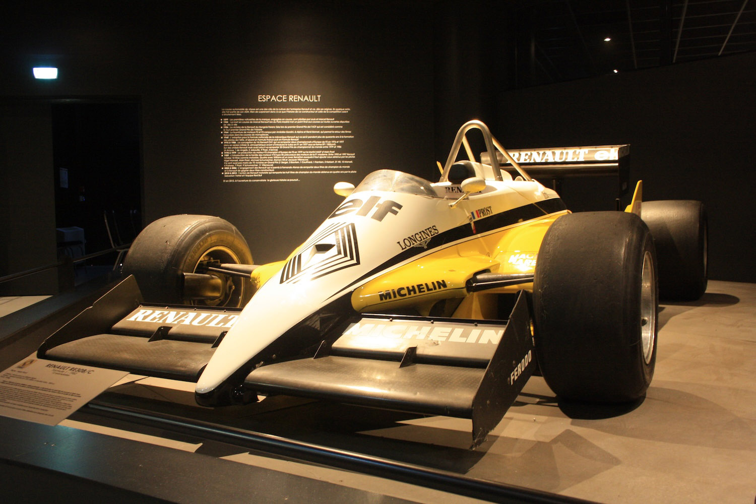 フランス・シングルシーター博物館に展示されたルノーF1