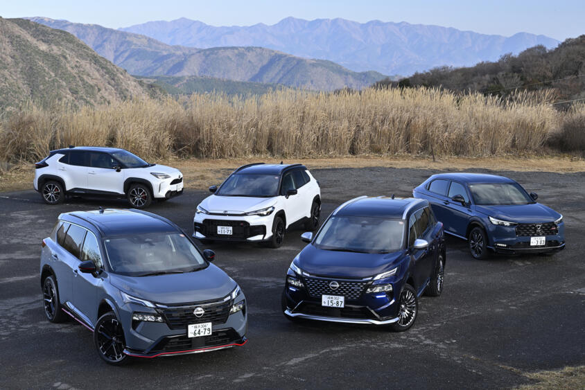 街乗り派＆ファミリーこそ「スポーツグレードSUV」を選ぶべき！　「エクストレイル」「ヴェゼル」「カローラクロス」「ヤリスクロス」を比較試乗してわかった本当の価値!!