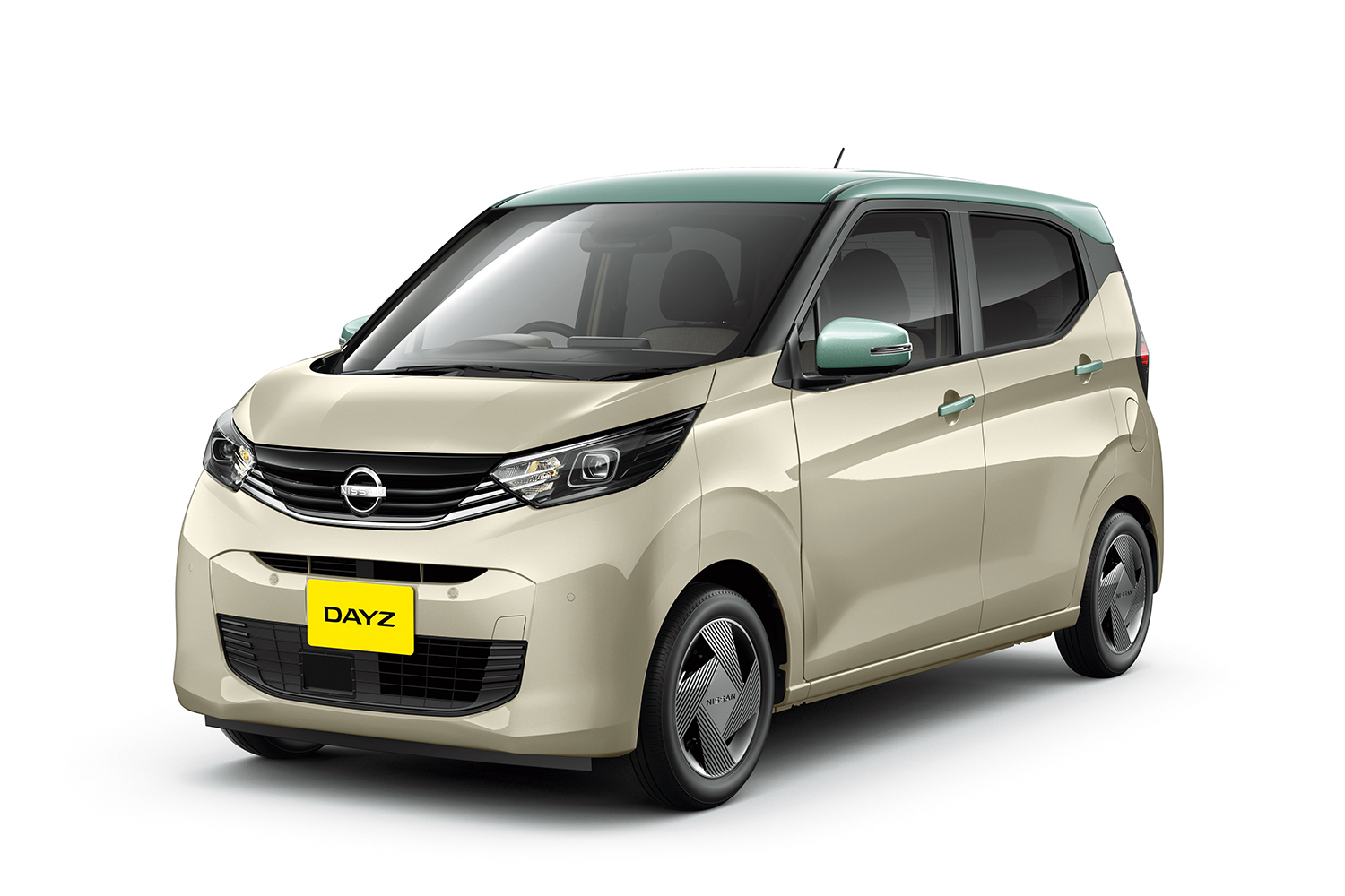 日産デイズ　フローズンバニラパール×セラドングリーン