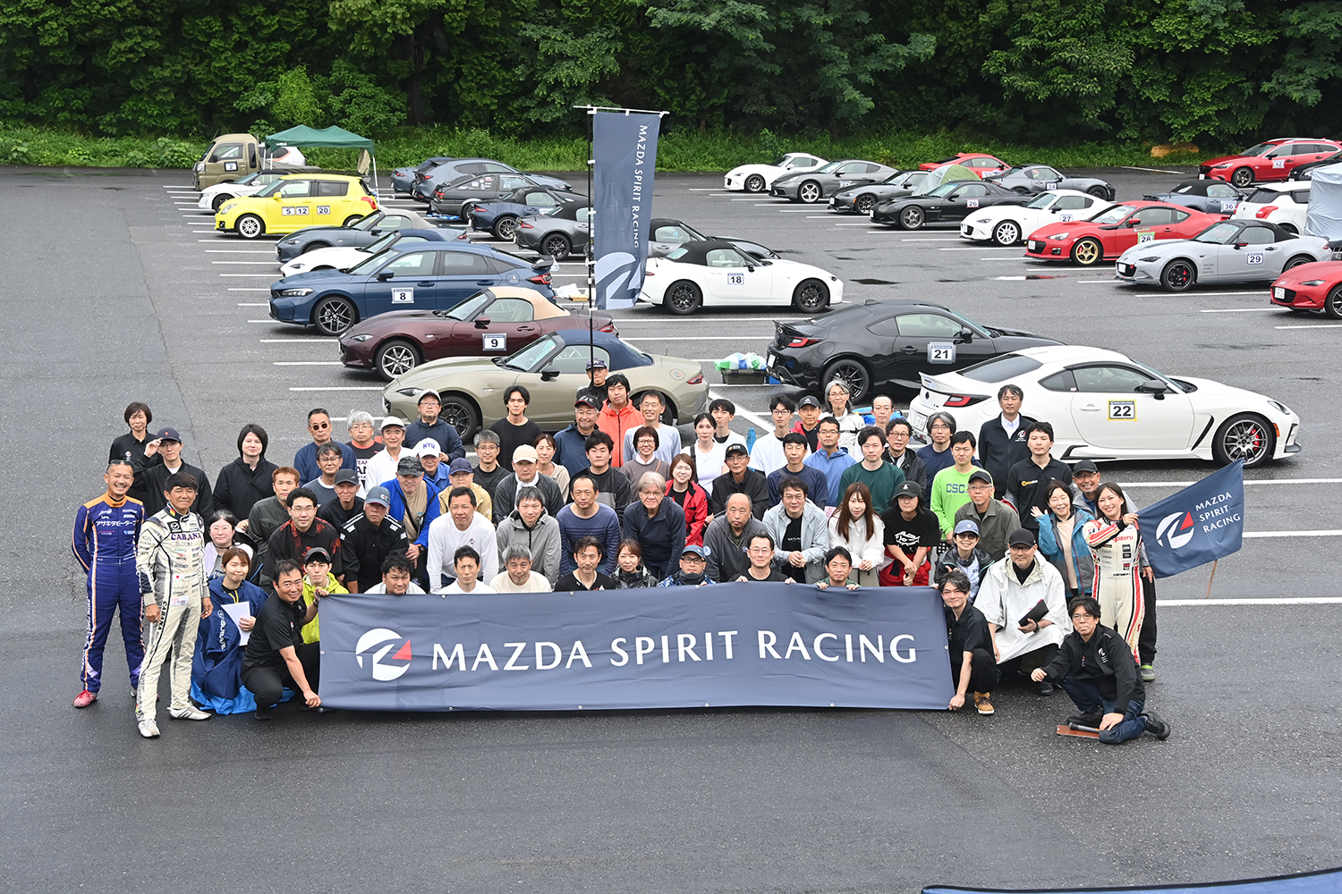 MAZDA SPIRIT RACING GYMKHANA EXPERIENCEの様子